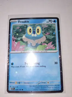 Pokemon TCG Froakie Frogadier 056/057 Obsidian Flames Cosmos Holo Promo Card - Image 1