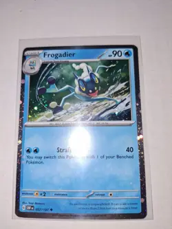 Pokemon TCG Froakie Frogadier 056/057 Obsidian Flames Cosmos Holo Promo Card - Image 2