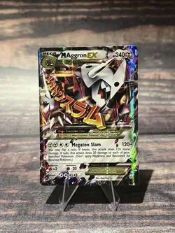 Pokemon M Aggron EX 94/160 XY Primal Clash Mega Holo Ultra Rare - Image 1