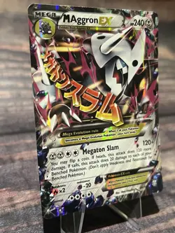 Pokemon M Aggron EX 94/160 XY Primal Clash Mega Holo Ultra Rare - Image 2