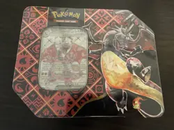 *SEALED* Pokemon TCG Paldean Fates Booster 5-Pack Tin Charizard - Image 1