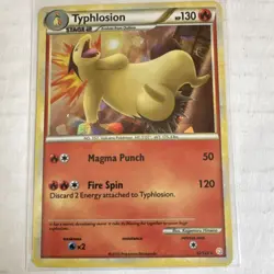 Pokemon Typhlosion 032/123 Cracked Ice Holo Stage 2 130HP - Image 1