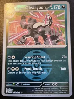 Galarian Obstagoon 132/217 Dusk Ball Holo Uncommon Ascended Heroes Pokemon TCG - Image 1