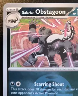 Galarian Obstagoon 132/217 Dusk Ball Holo Uncommon Ascended Heroes Pokemon TCG - Image 2