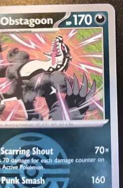 Galarian Obstagoon 132/217 Dusk Ball Holo Uncommon Ascended Heroes Pokemon TCG - Image 3