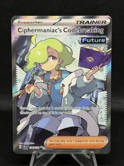 Pokemon Temporal Forces Ciphermaniac's Codebreaking 198/162 Ultra Rare Full Art - Image 1