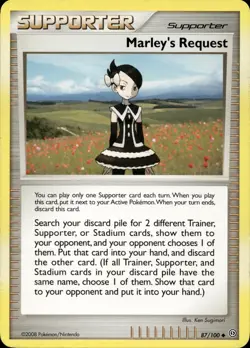 MARLEY'S REQUEST 87/100 UNCOMMON STORMFRONT POKEMON LP - Image 1