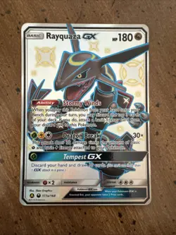 Pokemon TCG Rayquaza GX 177a/168 Alternate Art Holo Celestial Storm - Image 1