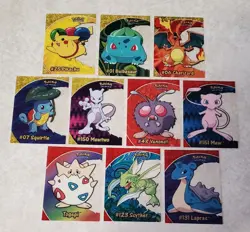 2000 TOPPS POKEMON TV ANIMATION SERIES 2 & 3 CLEAR COMPLETE SET BLUE LOGO - Image 1