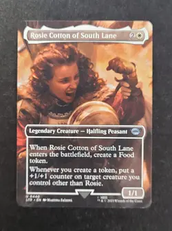 MTG Lord Of The Rings Rosie Cotton of South Lane 440 NM Scene Card Non Foil - Image 1