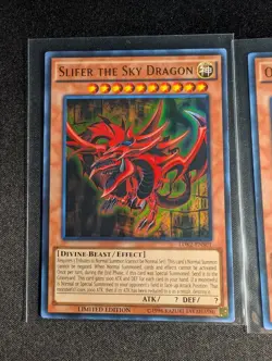 Yugioh - Egyptian God Cards Slifer, Obelisk & Ra LDK2 Limited Ultra Rare NM - Image 2