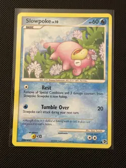 Slowpoke 82/106 Common Great Encounters LP Pokemon Card - Image 1