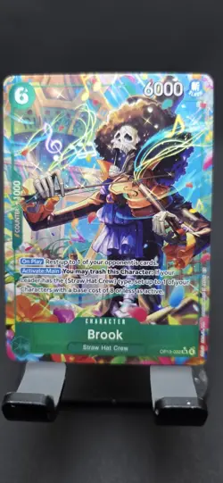One Piece Card Game | Brook OP15-032 SR ALT ART IN-HAND | OP15 | English | NM/M - Image 1