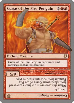 Curse of the Fire Penguin Unhinged PLD Red Rare MAGIC GATHERING CARD ABUGames - Image 1