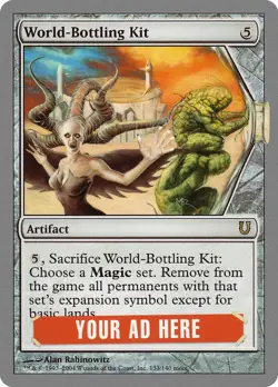 World-Bottling Kit Unhinged PLD Artifact Rare MAGIC GATHERING CARD ABUGames - Image 1