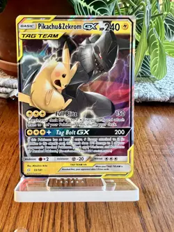 Pokemon TCG Sm: Team Up Pikachu Zekrom GX Ultra Rare Holo Card 33/181 - Image 1