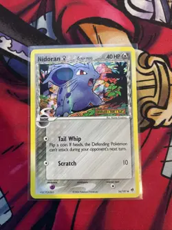 Nidoran 56/101 NM Reverse Holo Stamp Pokemon TCG Card EX Dragon Frontiers - Image 1