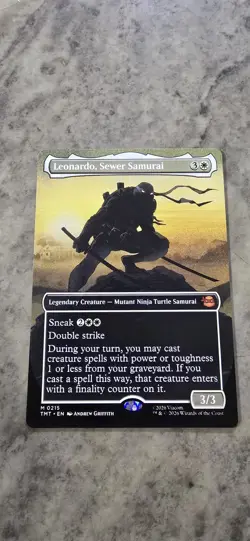 Leonardo, Sewer Samurai (Borderless) Teenage Mutant Ninja Turtles Regular MTG NM - Image 1