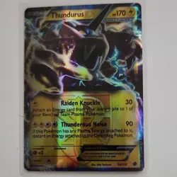 Pokemon Thundurus EX 38/116 Plasma Freeze Ultra Rare Holo 170 HP - Image 1