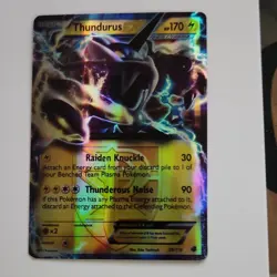 Pokemon Thundurus EX 38/116 Plasma Freeze Ultra Rare Holo 170 HP - Image 3