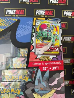 Pokemon Ascended Heroes Premium Poster Collection Mega Lucario - See Description - Image 2