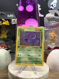 Pokemon TCG 1st Edition Zubat 70/82 - Team Rocket - LP - Image 1