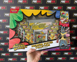 Pokemon Ascended Heroes Premium Poster Collection Mega Lucario - New & Sealed - Image 1
