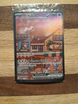 Mew ex SVP 053 SEALED Pokemon TCG Scarlet Violet 151 Black Star Promo Full Art - Image 4