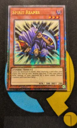 RA03-EN122 Spirit Reaper Quarter Century Secret Rare 1st Edition YuGiOh - Image 1