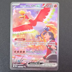 Pokemon Ethan's Ho-Oh EX Special Illustration Rare Sv10 230/182 Holo 230HP Basic - Image 1
