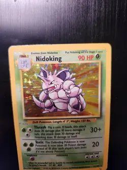 Nidoking #11/102 Base Set Holo Pokemon TCG Card English 1999 HP/DMG - Image 4
