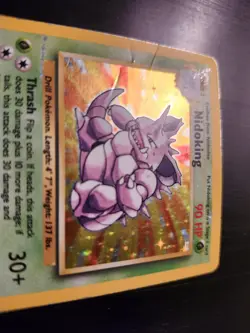 Nidoking #11/102 Base Set Holo Pokemon TCG Card English 1999 HP/DMG - Image 5