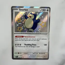 SNORLAX 202/091 SCARLET & VIOLET PALDEAN FATES HOLO SHINY POKEMON TCG CARD - Image 3