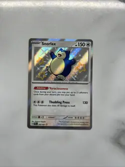 SNORLAX 202/091 SCARLET & VIOLET PALDEAN FATES HOLO SHINY POKEMON TCG CARD - Image 4