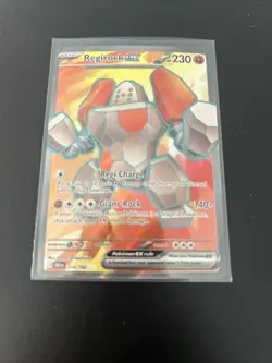 Regirock EX 214/182 Sv10: Destined Rivals Holo Full Art TCG Pokemon Card - Image 1