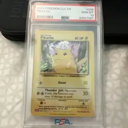 2023 2023 POKEMON CLC-TRADING CARD GAME CLASSIC #008 PIKACHU PSA 10 - Image 1