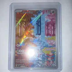 Pokemon Deerling Illustration Rare Full Art Holo Card 165/162 HP70 10 40 - Image 1