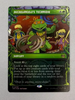 Michelangelo's Technique (Showcase) Teenage Mutant Ninja Turtles Foil - Image 1