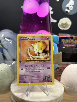 Pokemon TCG Sabrina's Abra Gym Heroes 1st Edition Common Card 91/132 - Image 1