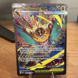 Pokemon Mega Hawlucha EX ASC Full Art Mega Evolution Holo 250 HP 120+ English - Image 1