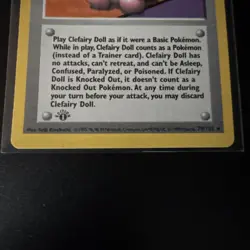 ✨Clefairy Doll 070/102 1st Edition Base Set (Shadowless) Unplayed NM Pokemon TCG - Image 2