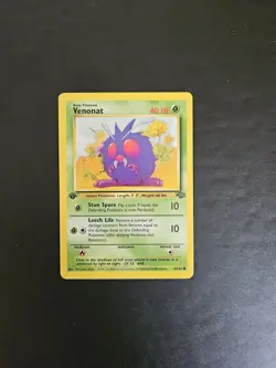Pokemon TCG Venonat 63/64 1st edition WOTC Jungle 63/64 LP - Image 1