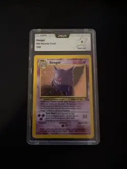 WOTC 1999 Vintage Pokemon Card - Gengar (Fossil 5/62) Holo - PCA 9 Near Mint - Image 2
