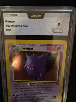WOTC 1999 Vintage Pokemon Card - Gengar (Fossil 5/62) Holo - PCA 9 Near Mint - Image 5