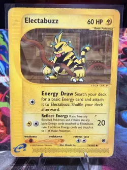 Pokemon Electabuzz 60HP 076/165 Expedition Base Set Uncommon Basic Regular 2002 - Image 1