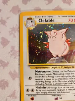 Clefable 5/130 Holo Swirl Base Set 2 Pokemon TCG - Image 2