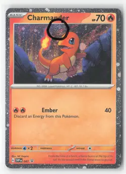 #Charmander #047 Promo,Holo,Swirl Near Mint or Better Pokemon - Image 1