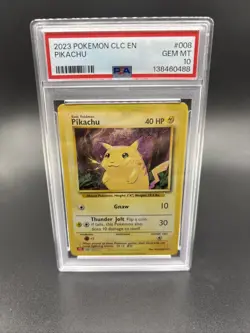Pokemon Pikachu 008/034 CLC Holo #008 PSA 10 - Image 1