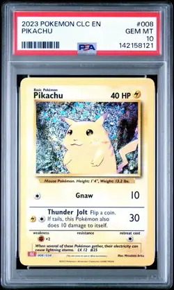 Pokemon Pikachu 008/034 CLC Holo #008 PSA 10 - Image 1