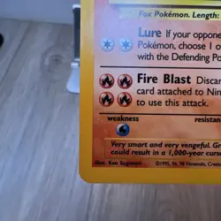 Pokemon TCG Ninetales Base Set 12/102 Holo 1999-2000 Wizards Base Set MP - Image 4